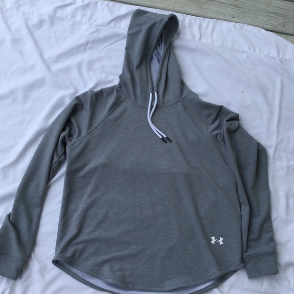 Under Armour Sweatshirt with Hood, size Large, Gray, Unisex - Picture 3 of 6